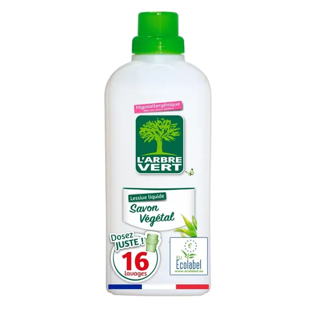 l-arbre-vert-lessive-savon-v-g-tal-hypoallerg-nique-16-lavages-720-ml-concentr-e image 1