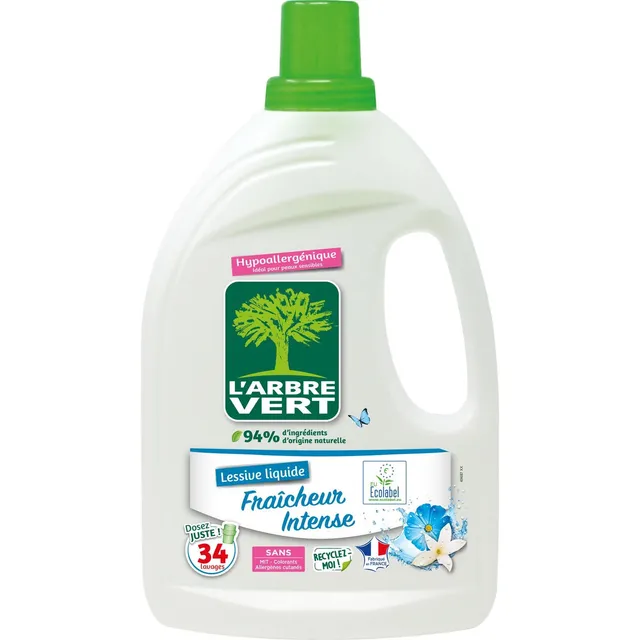 l-arbre-vert-lessive-fra-cheur-intense-ecolabel-1-53-l-34-lavages-hypoallerg-niq image 1