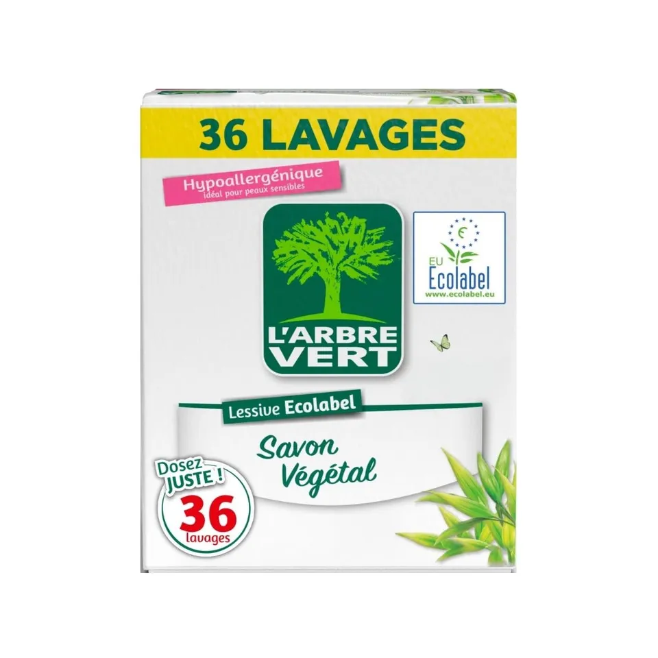 l-arbre-vert-lessive-poudre-savon-v-g-tal-ecolabel-36-lavages-1-8-kg image 1
