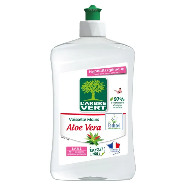 l-arbre-vert-vaisselle-mains-ecolabel-aloe-vera-liquide-vaisselle-hypoallerg-niq image 1