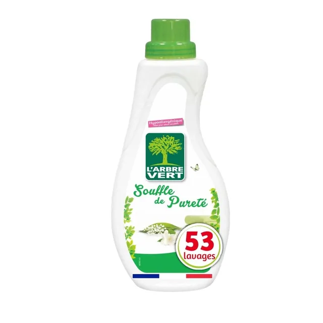 l-arbre-vert-adoucissant-concentr-souffle-de-puret-muguet-jasmin-800-ml image 1