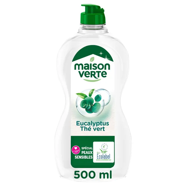 maison-verte-liquide-vaisselle-ecolabel-eucalyptus-th-vert-500-ml-d-graissant-fr image 1