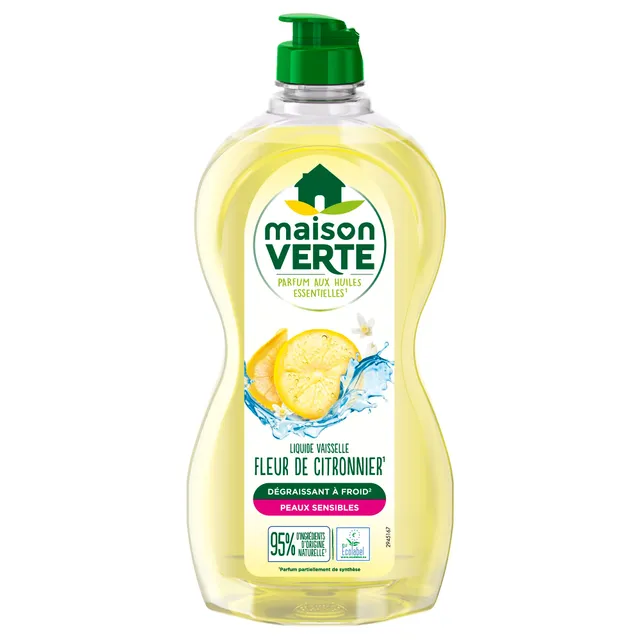 maison-verte-liquide-vaisselle-ecolabel-fleur-de-citronnier-500-ml-d-graissant-f image 1