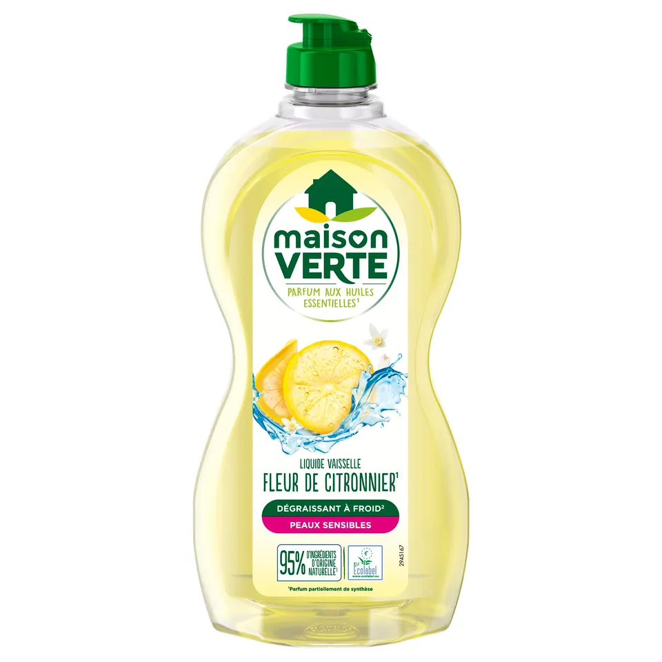maison-verte-liquide-vaisselle-ecolabel-fleur-de-citronnier-500-ml-d-graissant-f image 1