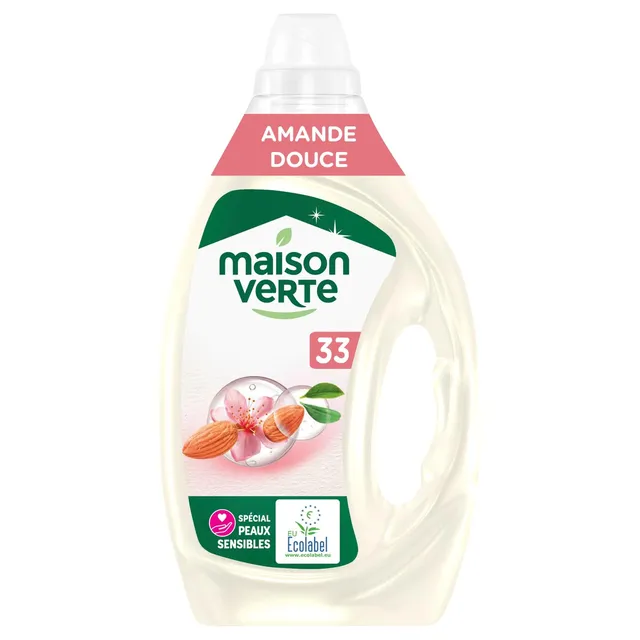 maison-verte-lessive-liquide-d-tachante-ecolabel-amande-douce-peaux-sensibles-ef image 1