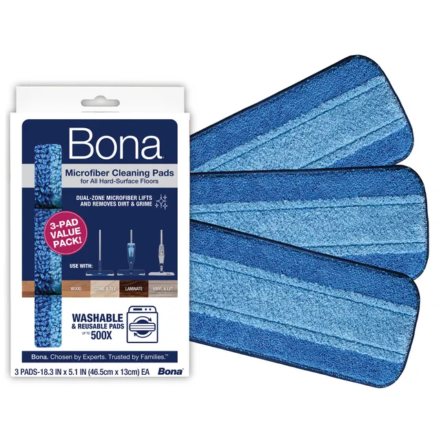 bona-pads-de-nettoyage-en-microfibre-42-cm-r-utilisables-jusqu-500-fois-compatib image 1