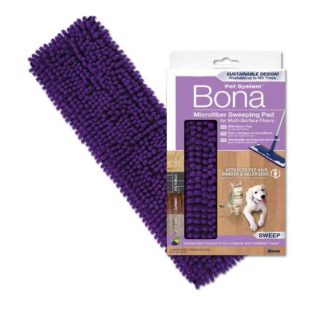 bona-pad-microfibre-sp-cial-animaux-pad-de-nettoyage-sol-anti-poils-chat-et-chie image 1