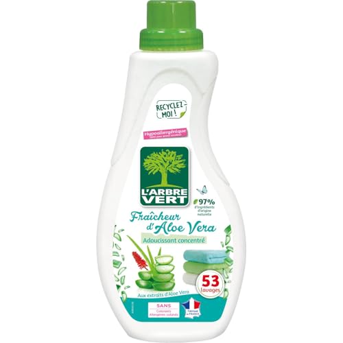 l-arbre-vert-adoucissant-concentr-fra-cheur-d-alo-v-ra-800-ml-53-lavages-hypoall image 2