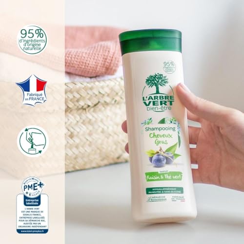 l-arbre-vert-bien-tre-shampooing-cheveux-gras-raisin-et-th-vert-hypoallerg-nique image 8
