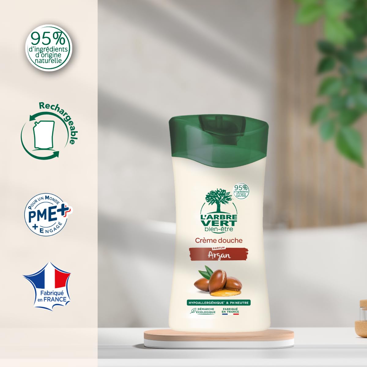 l-arbre-vert-cr-me-douche-argan-bien-tre-hypoallerg-nique-ph-neutre-250-ml-pack- image 2