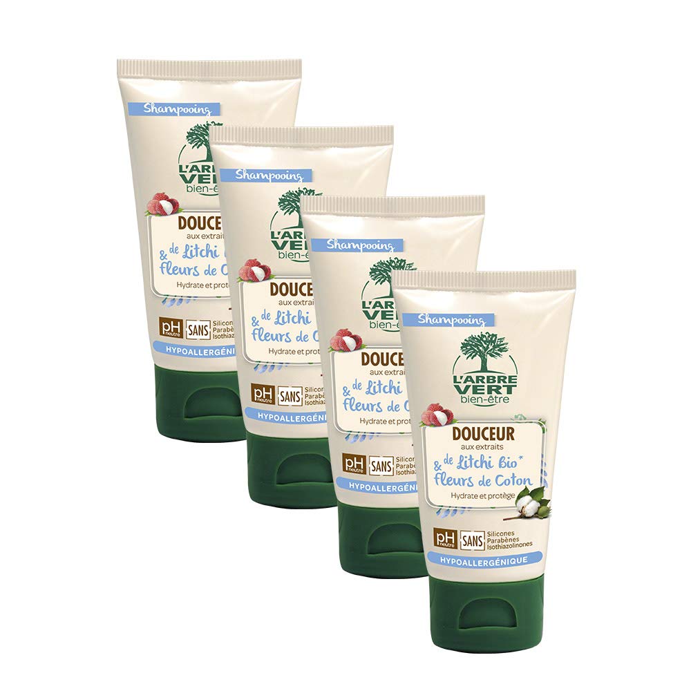 l-arbre-vert-bien-tre-shampooing-cheveux-normaux-coton-et-litchi-hypoallerg-niqu image 8