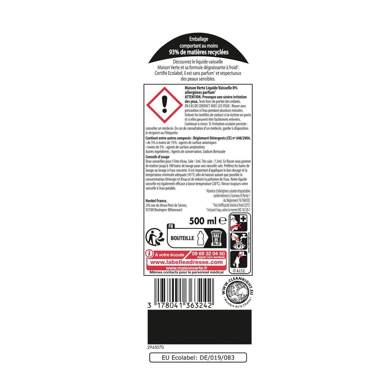 maison-verte-liquide-vaisselle-ecolabel-sans-allerg-nes-sans-parfum-d-graissant- image 2
