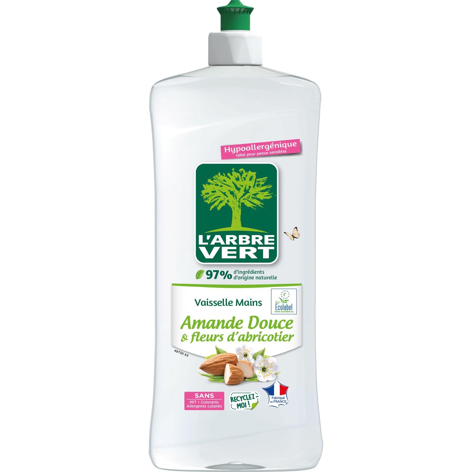l-arbre-vert-vaisselle-mains-ecolabel-amande-liquide-vaisselle-hypoallerg-nique- image 3