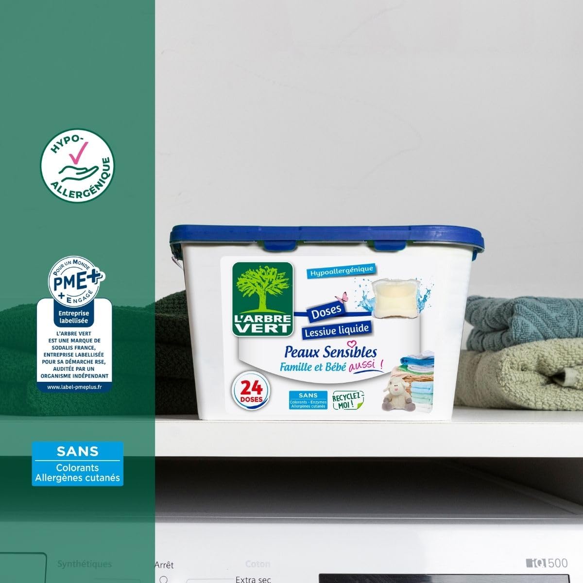 l-arbre-vert-doses-lessive-liquide-peaux-sensibles-famille-et-b-b-hypoallerg-niq image 2