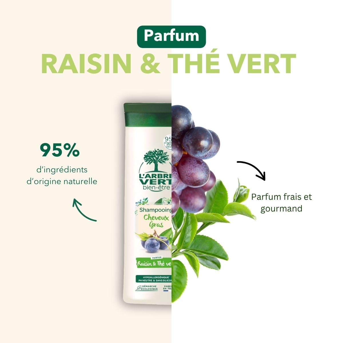 l-arbre-vert-bien-tre-shampooing-cheveux-gras-raisin-et-th-vert-hypoallerg-nique image 5