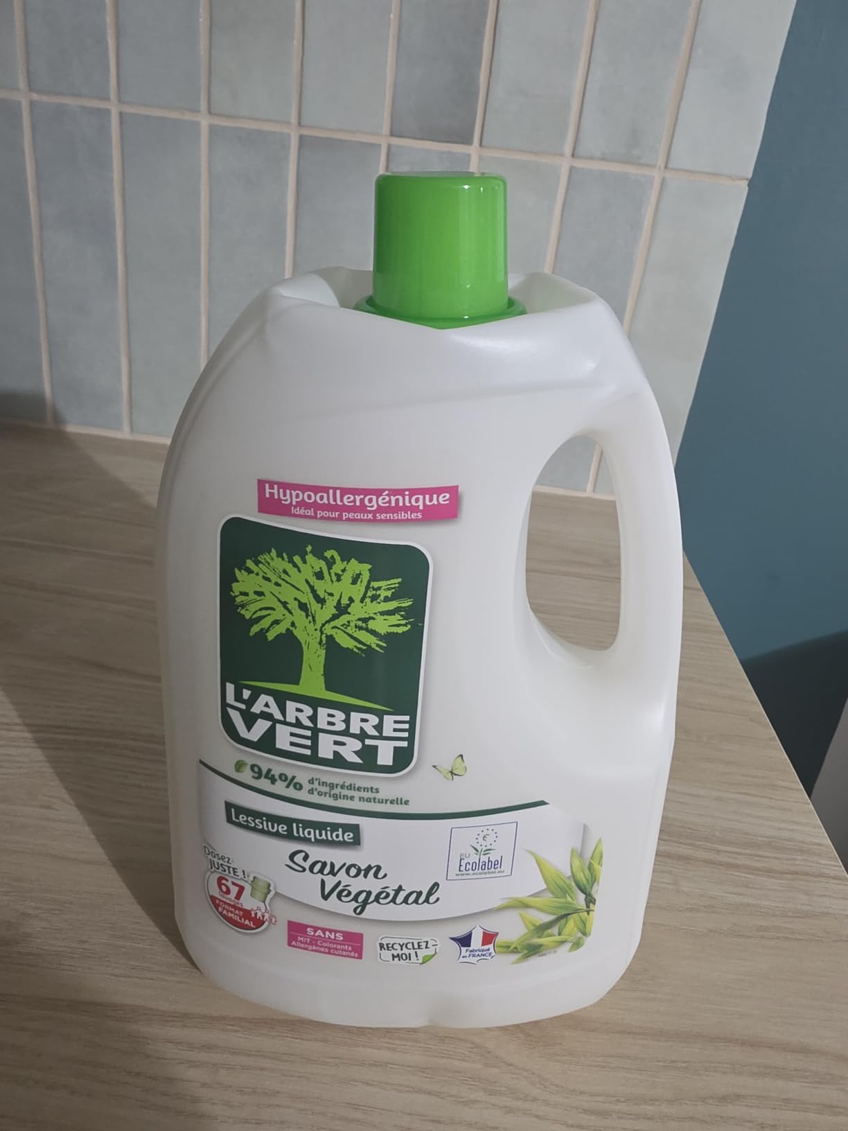 Bonne lessive au savon végétal