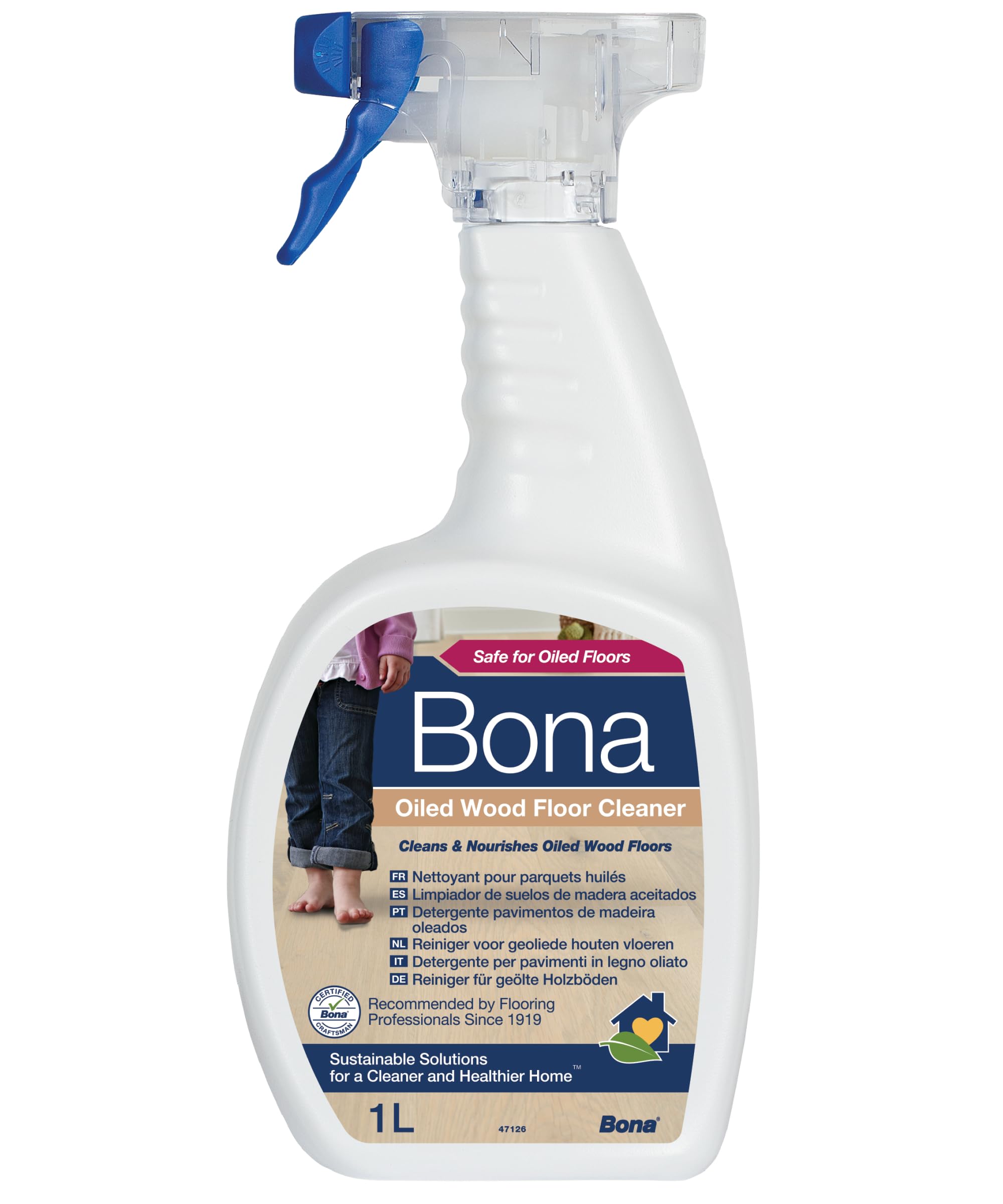 bona-nettoyant-parquets-huil-s-spray-1l-nourrissant-protecteur image 1