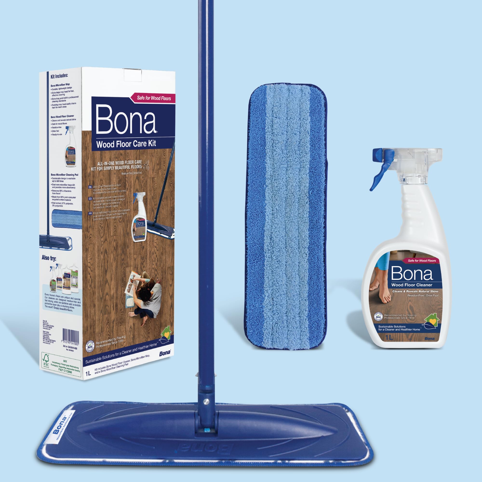 bona-kit-nettoyage-sol-pour-parquets-balai-spray-microfibre-rotative-360-1000-ml image 6